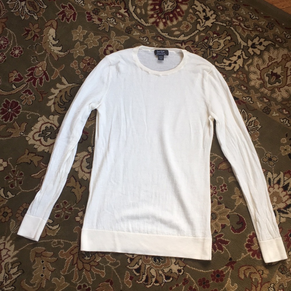 Lord & Taylor Extra Fine Merino Wool Sweater